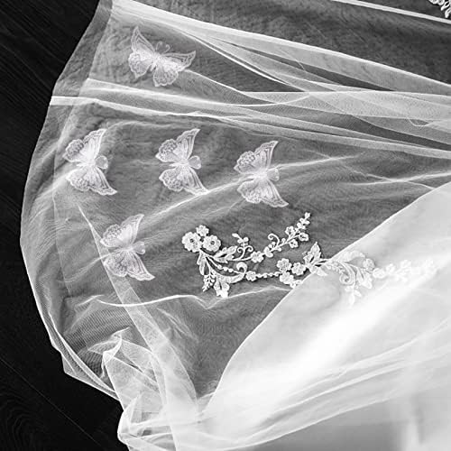 Gorgecraft 3D чипка пеперутка апликација бисер светла шива на лепенка свадба невестински фустан везена апликација DIY занаетчиска крпа за