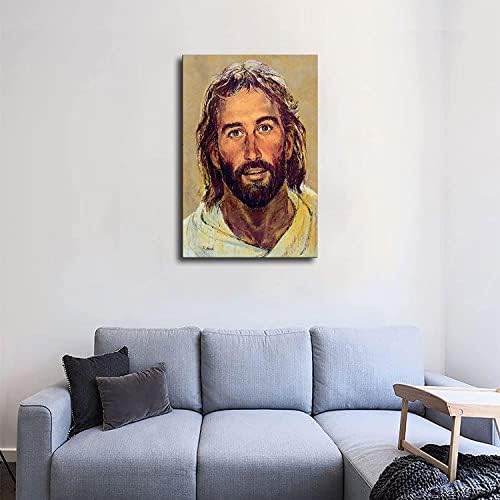 Глава на Христос Исус насмеана портрет wallид декор отпечати домашни украси постери wallидни уметности платно слики