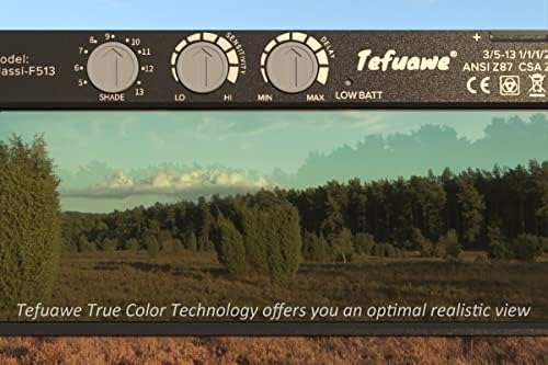 Tefuawe Auto Turening Lense Lens, True Color Blue Technology, променлива сенка 5-13, 2x4,25 со замена од 2 парчиња надворешни леќи
