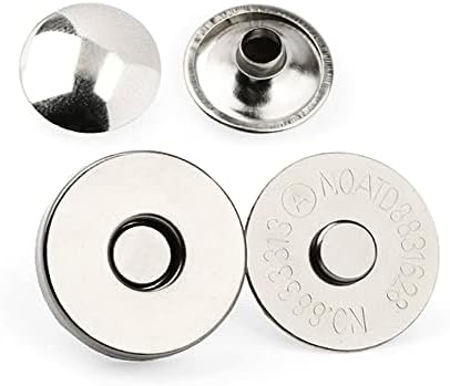 Mahavimoksa 100sets 18 mm големо магнетно копче прилепува двојно затворање на забивање на тркалезно копче за столпче за занаетчиска