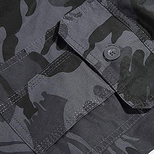 Kingaoggo Трчани шорцеви за мажи плус големина на товарни пакувања патенти џогери машки графички џемпери удобни трендовски салата