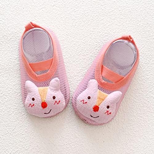 Бебе чевли за животни деца момчиња девојчиња чорапи боси чевли чорапи кои не се лизгаат катчиња за цртани филмови, чевли за доенчиња за новороденчиња