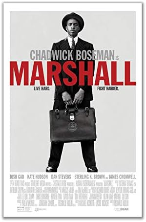 Постери на филмот Чадвик Босман - сет од шест филмски отпечатоци - Црн Пантер - Да 5 Крв - Маршал - 42 - Стани нагоре - 21 мостови