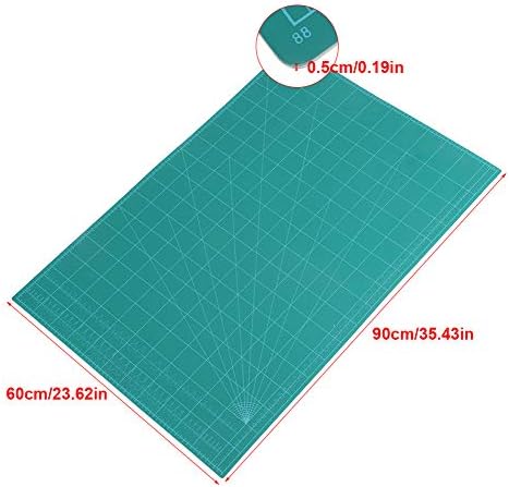 Сечење мат, а1 дебел густ ПВЦ за сечење на подлога за сечење подлога за само-лекување рачно изработена алатка за резба на DIY зелена зелена