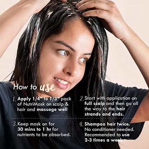 Бумери Хибискус Свежа Маска За Коса | Раст На Косата, Контрола на Опаѓање на Косата &засилувач; Измазнување На Косата | Суво, Пржена