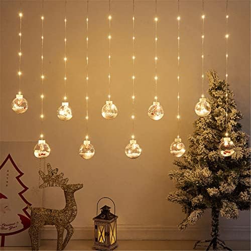 Кожна жица ламба Божиќна желба топка ламба жица гранична просторија атмосфера декорација завеса ламба, обоена ламба мали светла за батерии
