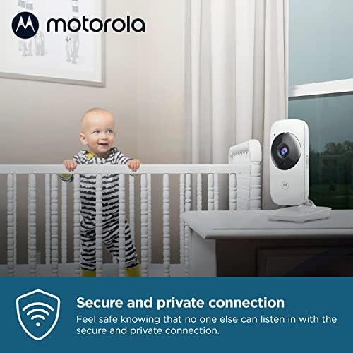 Motorola Бебе Монитор-VM482 Видео Бебе Монитор Со Камера, 1000ft Опсег 2.4 GHz Безжичен 2.4 Боја Екран, Еднонасочен Аудио, Рачен Пан/Навалување,