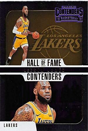 2018-19 Кандидари за претенденти Панини Кантини за слава 9 Леброн Jamesејмс Лос Анџелес Лејкерс НБА кошаркарска трговија картичка