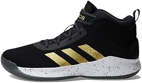Adidas Cross Em до 5 кошаркарски чевли, црна/златна металик/бела боја, Unisex big_kid