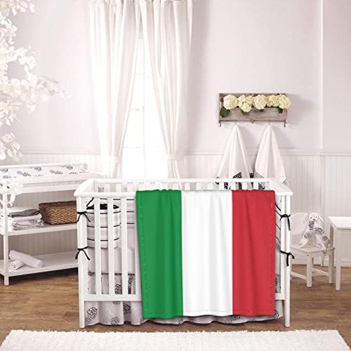 Италијанско знаме за бебиња за бебиња за новороденчиња, кои добиваат меко ќебе за шишиња 30х40 инчи