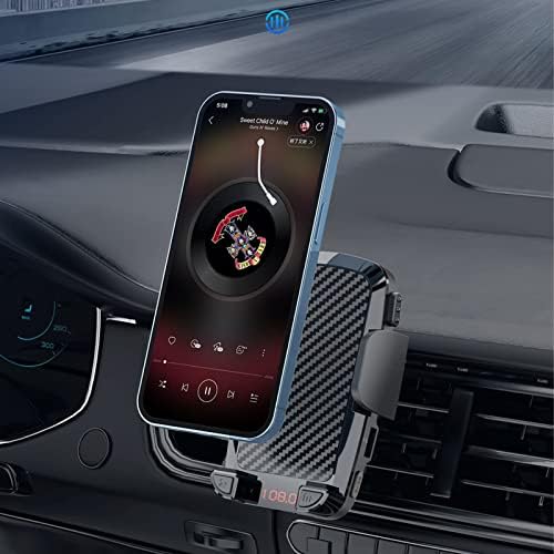 Држач за телефонски вентил за воздушен вентил, Bluetooth 5.0 87.5-108MHz држач за мобилни телефони за автомобили за автомобил