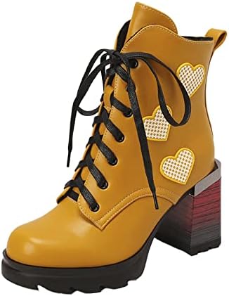 Womenените чизми на глуждот, чизми чизми за пешачење со потпетици, водоотпорни чевли фустани чевли борбени чизми чизми зимски