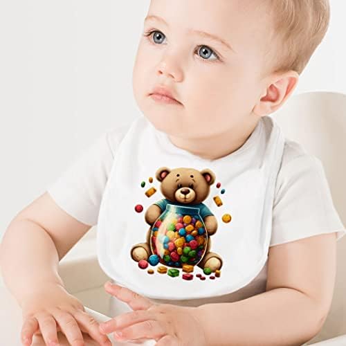 Дизајн На Плишано Мече Бебешки Лигавчиња-Слатки Лигавчиња За Хранење Бебиња-Графички Лигавчиња За Јадење