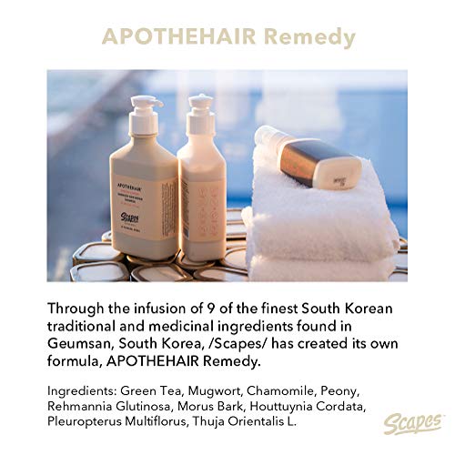 [Scapes Untold Beauty] Apothehair :: Корејски женшен :: Оштетен шампон за поправка на косата, сет на балсам :: анти -губење на косата, без парабен,