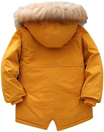 Момче зимски обложен палто со вода што е докажано во вода, дебели девојки од надворешна облека, ватирана со качулка, пар-ка јакна,