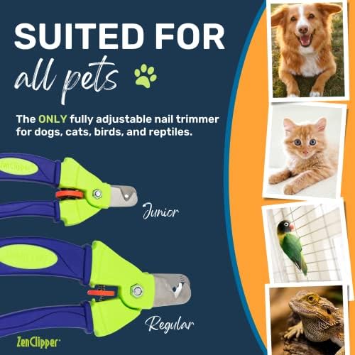 Зен Клипер Прецизен Побезбеден Тример За Нокти За Миленичиња-Целосно Прилагодлив Клипер За Нокти За Миленичиња за Кучиња и Мачки