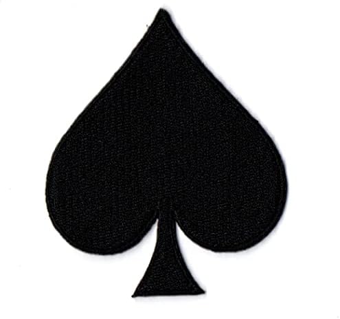Прво, сè што е црна лопата покер -лепенка железо на извезено за капаци за кошула со кошула, ранец на капаци на капакот на капакот на капакот