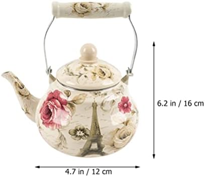 Чаназоно чај котел Стоветоп емајл чај котел гроздобер цветни чајници лабава лисја чајник кинески кунг фу чај сад вода што врие котел чај со