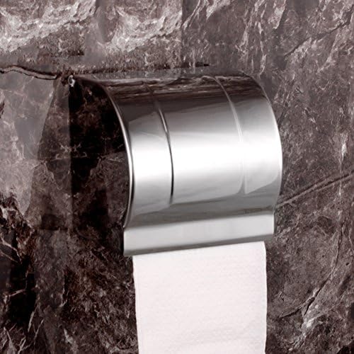 Држач за тоалетна ролна, Кутија За Тоалетно Ткиво Од Нерѓосувачки Челик Тоалетна Лента Држач За Тоалетна Ролна Ѕидна Кутија-А