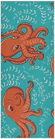 Augenseter yoga ќебе подводно-животно-длабоко-длабоко-морско јога крпа за јога мат пешкир