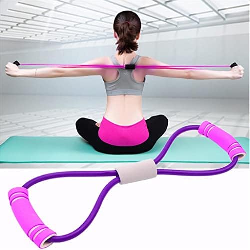 Генерички преносни еластични гумени експандер јаже вежба за вежбање во салата за отпорност на мускули пилатес спортски појас спорт