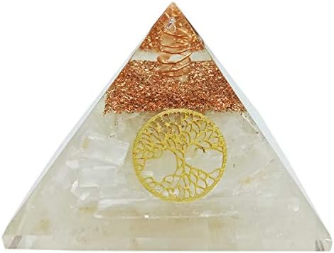 Оргон пирамида Голем генератор на селенитна кристална енергија ЕМФ Заштита за заздравување на медитација