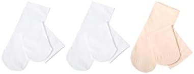 Cuulrite балетски чорапи за девојчиња Девојки тенки беспрекорни свилени чорапи без потпетица, пакет од 3