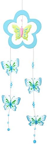 Сјајна Сина &засилувач; Зелена Пеперутка Мобилна Соба Декорација За Девојки Соба