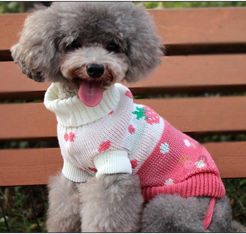Топла облека за кучиња за мали средни кучиња плетени џемпер за мачки миленичиња облека за булдоги кученца костум палто зимска сива лента xxl