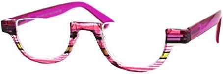 Зголемените очила за читање на леќи исечени рамна горната половина раб пролетна шарка