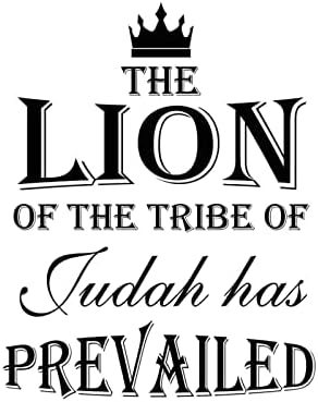 Лавот на племето на Јуда преовладуваше налепница на винил wallид кора и стап Библијата Писмо wallидни уметнички мурали смешни домашни уметности
