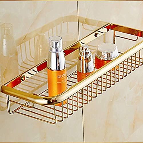 JF-XUAN полица за бања Прекрасна модерна златна бања Нето правоаголна месинг хотел за бања Пол/решетка мултифункционално