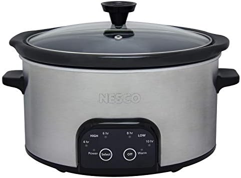 Nesco DSC-6-25, дигитален бавен шпорет, 6 кварта, сребро
