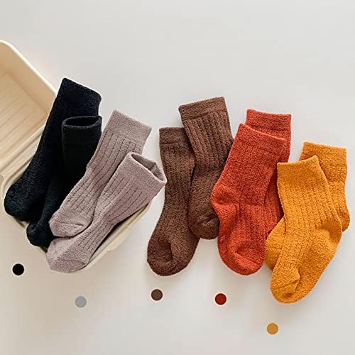 Мали Момчиња Девојчиња Детски Чорапиerm И Зима Обложени Термални Чорапи Бебешки Спортски Чорапи Чизми За Бебиња