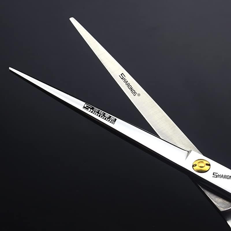 Јапонија Салон Салон Моделирање Професионална Алатка Професионална 7.0 инчен Коса Сечење ножици + чистење Ножици Црна Алис Главата Ножици