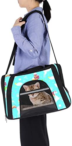 Торба за носач за Миленичиња со еднорог И Виножито, Ранец Одобрен Од Авиокомпанијата, Пренослива Торба За Дишење За Мали Кучиња,