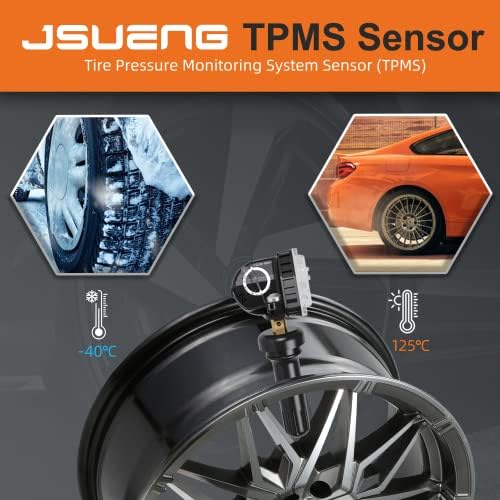 Сензорот на Jsueng TPMS, системот за набудување на притисок од гумите 315MHz компатибилен со Форд Линколн, сензорите за притисок на гуми
