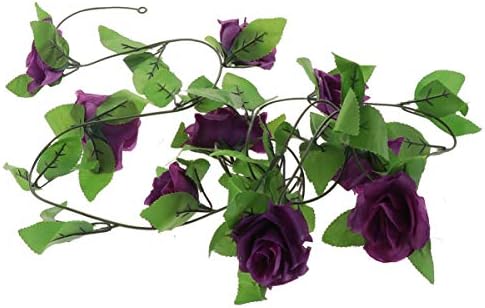 НАРАЧАНА Вештачки Растенија Роза Венец 2. 4 Метри САМОСТОЈНИ Додатоци ЗА Винова Лоза? Лисја? Како Декоративна Симулацијаatан?л?