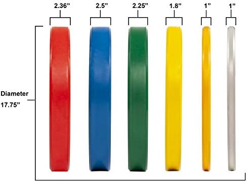 Рамнотежа од секојдневните најважни работи во боја кодирана олимписка плоча со тежина на плочата со челичен центар