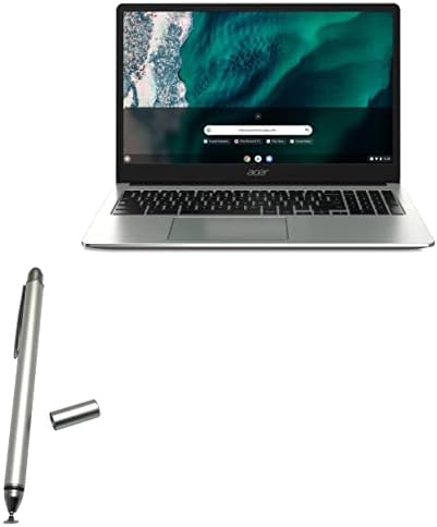 Пенкало за пенкало во Boxwave Compertible со Acer Chromebook 315 - капацитивен стилус на Dualtip, врвот на влакно врвот на врвот капацитивно