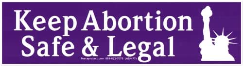 Чувајте Го Абортусот Безбеден &засилувач; Правни Про-Избор Репродуктивни Права Мали Магнетни Автомобил Браник Налепница Магнет Налепница