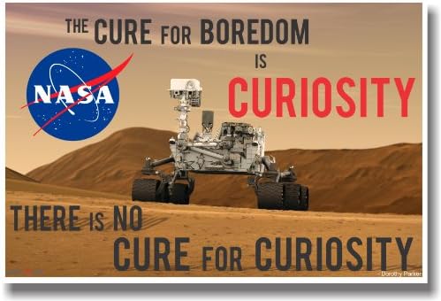 Марс Ровер - Лек за здодевност е iosубопитност - постер за наука во училницата