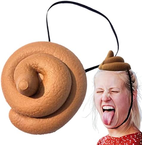 Moluo Fake Poo, Realistic Poo Hat со јаже | Gags Gags & Prank шеги нови подароци за априлски будали за Ноќта на вештерките