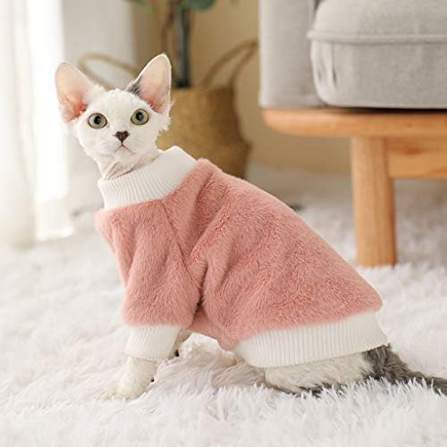 Опселе мачки облека есенски зимски мачки костум меки руно кучиња мачки дуксери топло