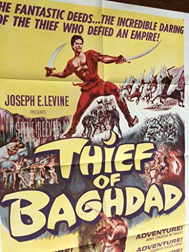 Крадец На багдад, оригинален филмски постер, Стив Ривс, 1961