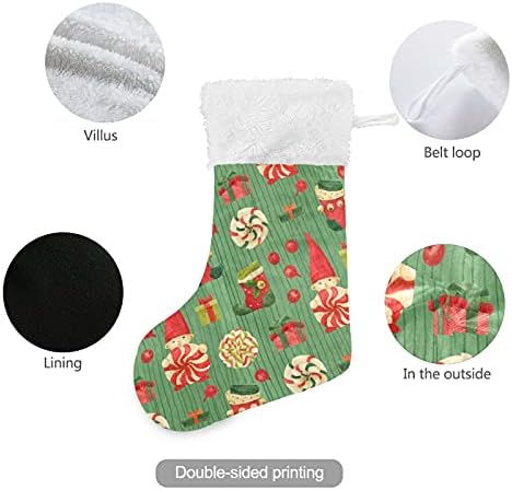 СИНЕСТУР МЕРИ Божиќни чорапи Накакви Божиќни чорапи Големи Божиќни чорапи за камин елка Шалии шини што висат чорапи чорапи за семејни