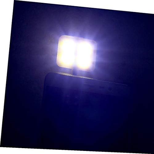 X-DREE RK-06 Жолта 3.5 mm Џек 4 Led Диоди Флеш Пополни Светлосна Светилка за мобилен телефон selfi_e(RK-06 Жолта 3.5 mm Џек 4 Led