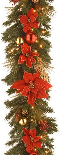 Национална Компанија За Дрвја Претходно осветлена Вештачка Божиќна Венец Декоративна Колекција | Собрана Со Мешани Украси И