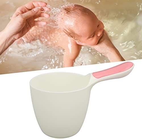 Чаша за плакнење за бања за бебиња, чаша за туширање за бебиња удобна рачка светла боја премија пластика за бања за дома за крштевање