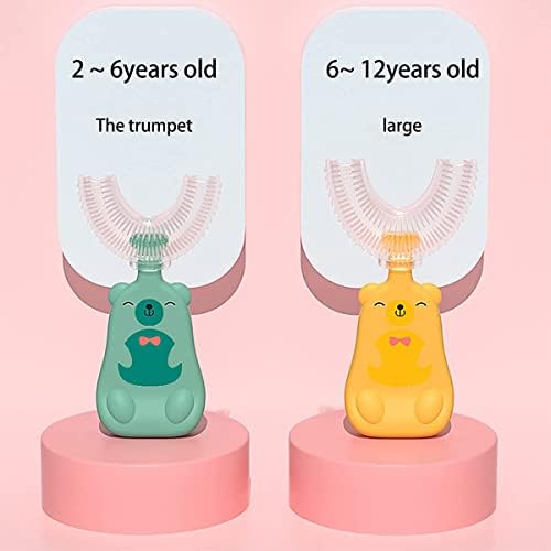 3 пакувања четка за заби во форма на деца, 360 ° цела уста за чистење на заби, четка за заби за масажа У-